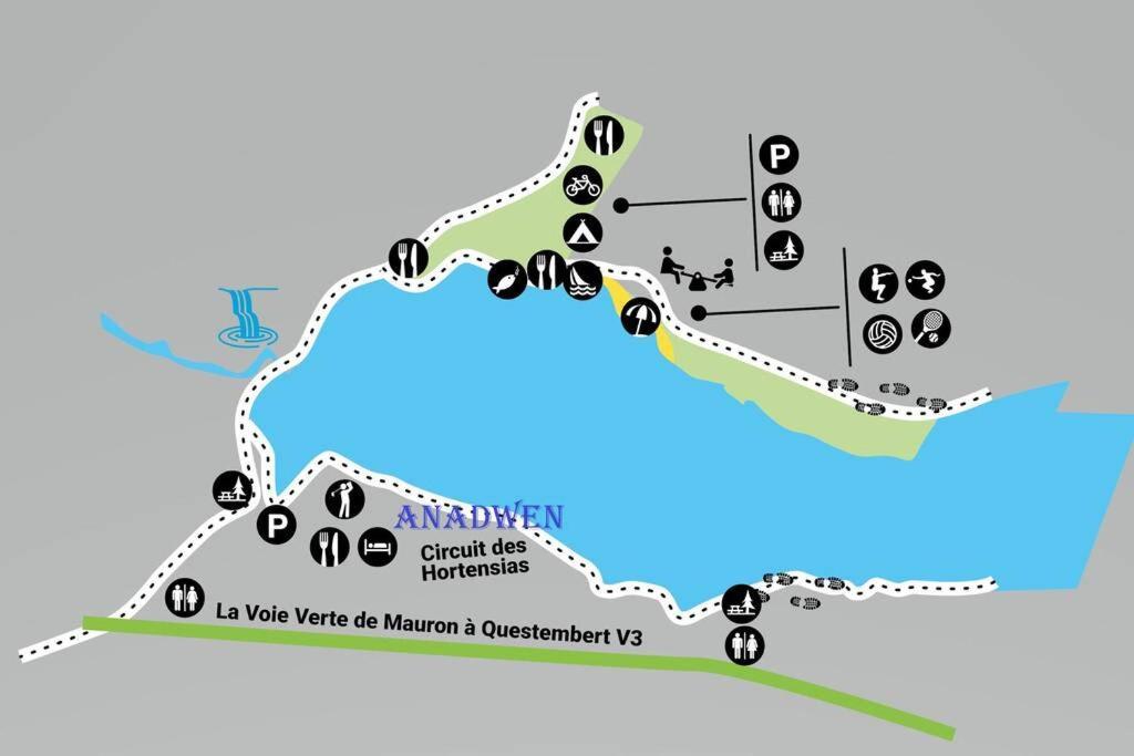 Cottage Anadwen Au Pied Du Lac Au Duc Et Son Golf Ploërmel Εξωτερικό φωτογραφία
